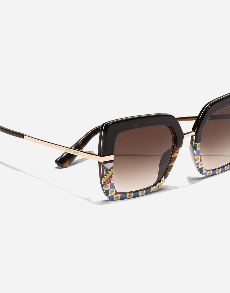 Dolce & Gabbana Half print sunglasses outlook
