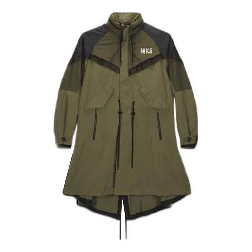 Nike x sacai Trench Jacket 'Medium olive' DQ9027-222 - 1