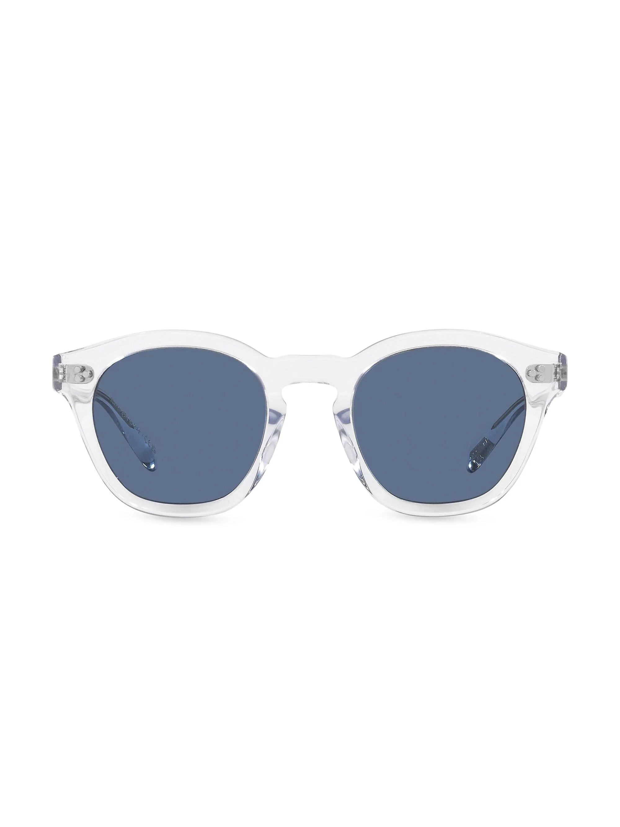 Men's Rorke 47MM Round Mirrored Sunglasses - Blue - 1