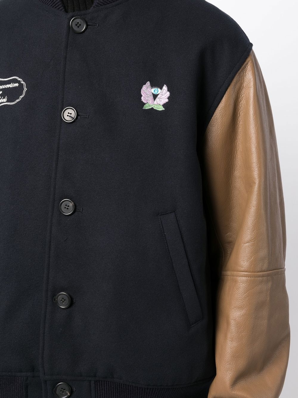 two-tone bomber jacket - 5