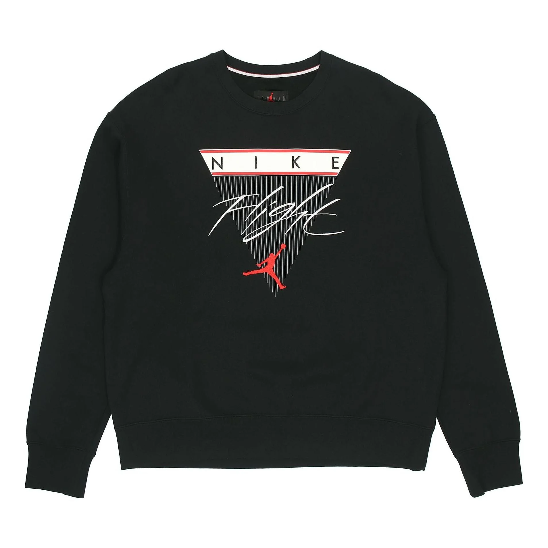 Air Jordan Flight MENS Print Crew-neck Sports Black CZ8265-010 - 1