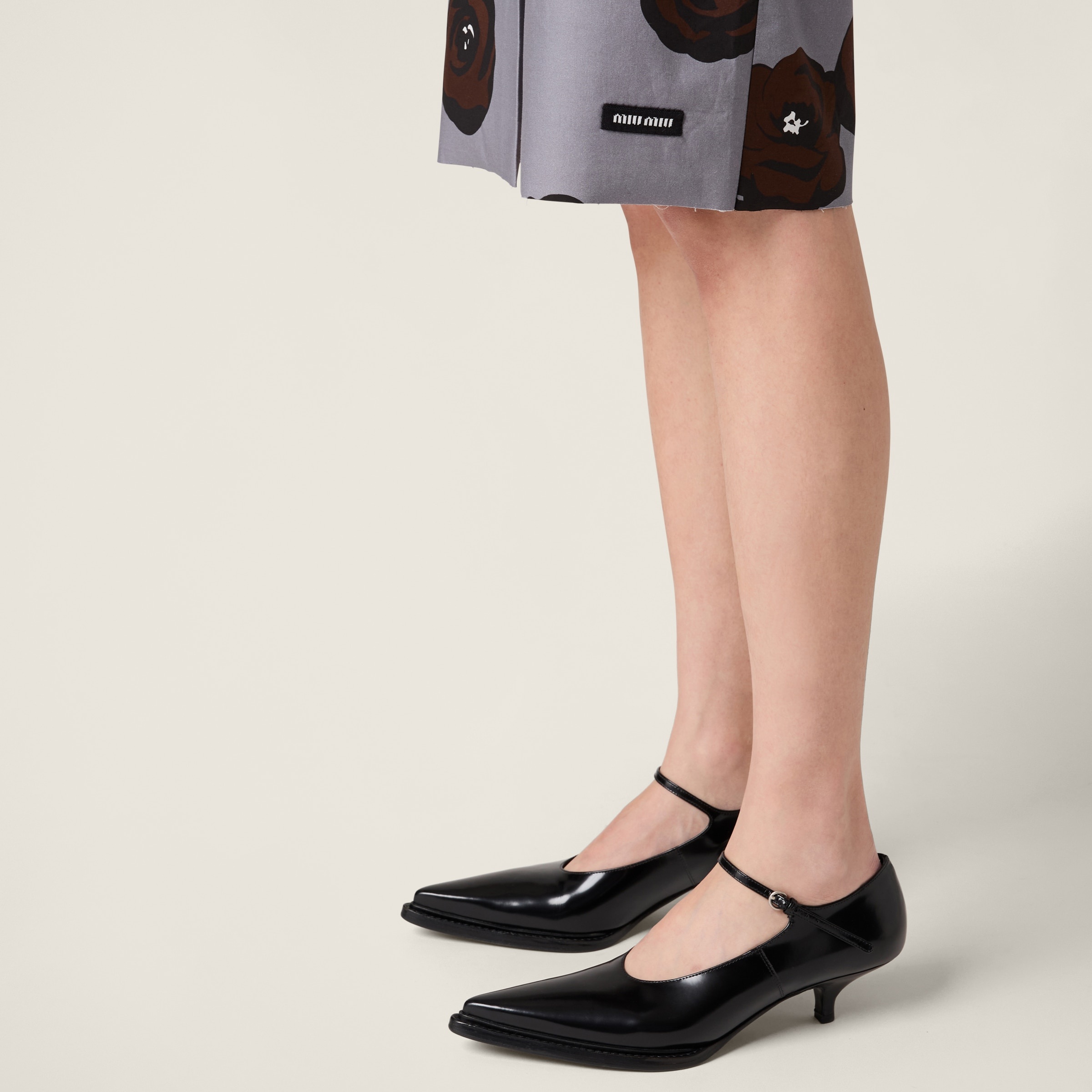 Brushed leather pumps - 5
