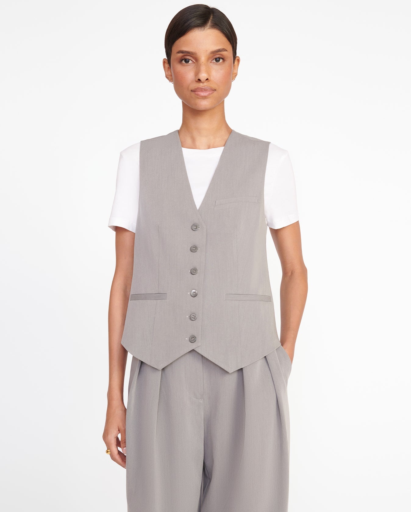 Brett Vest - Heather Grey - 1