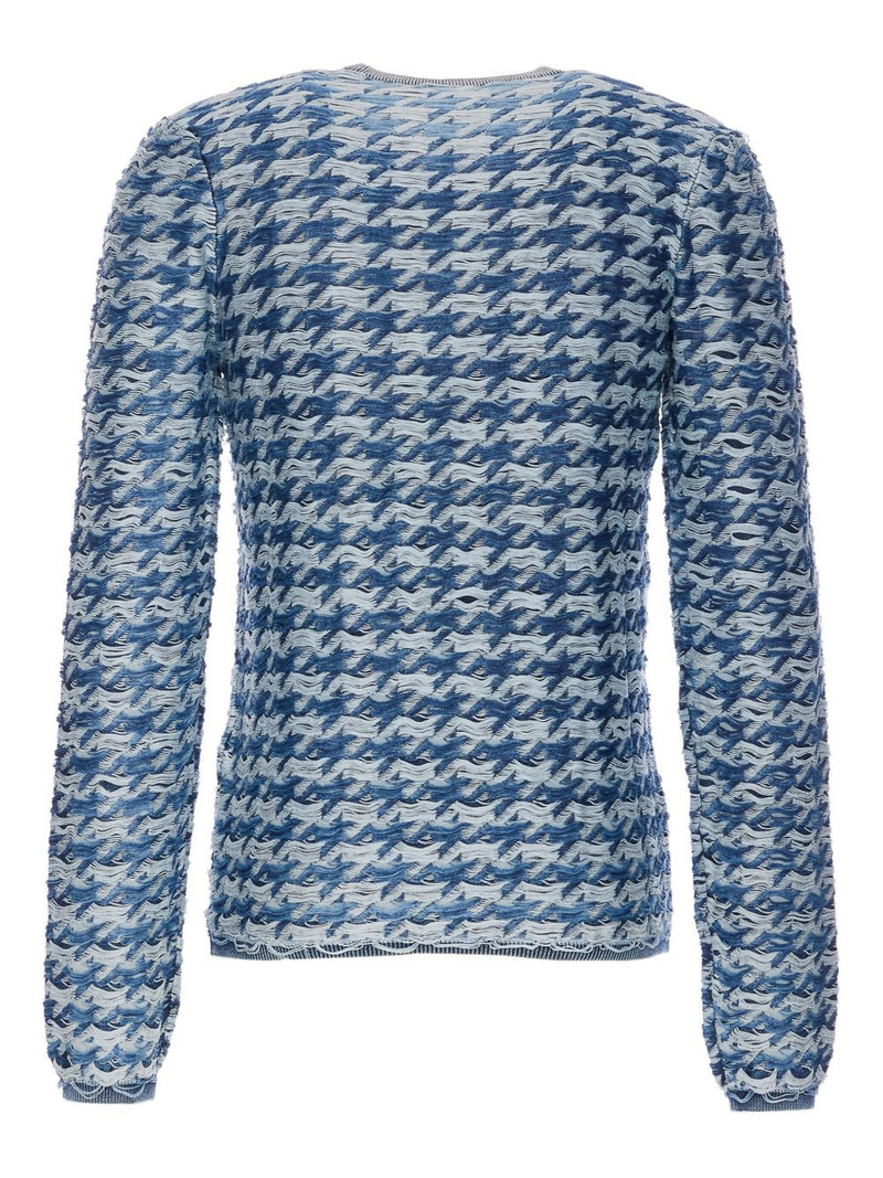 Diesel houndstooth crew-neck sweater outlook