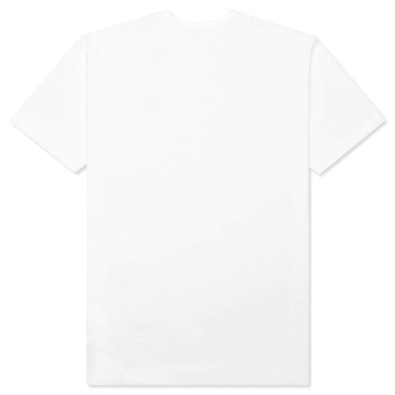 Comme des Garçons PLAY COMME DES GARCONS PLAY BLUE EYES RED HEART T-SHIRT - WHITE outlook