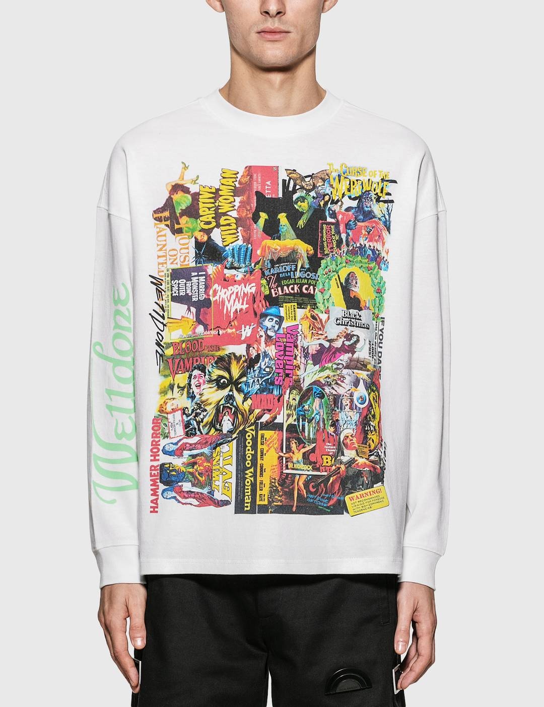 Horror Collage Long Sleeve T-Shirt - 1