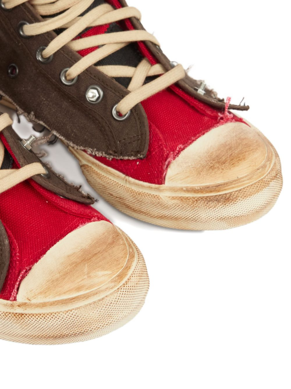distressed high-top sneakers - 4