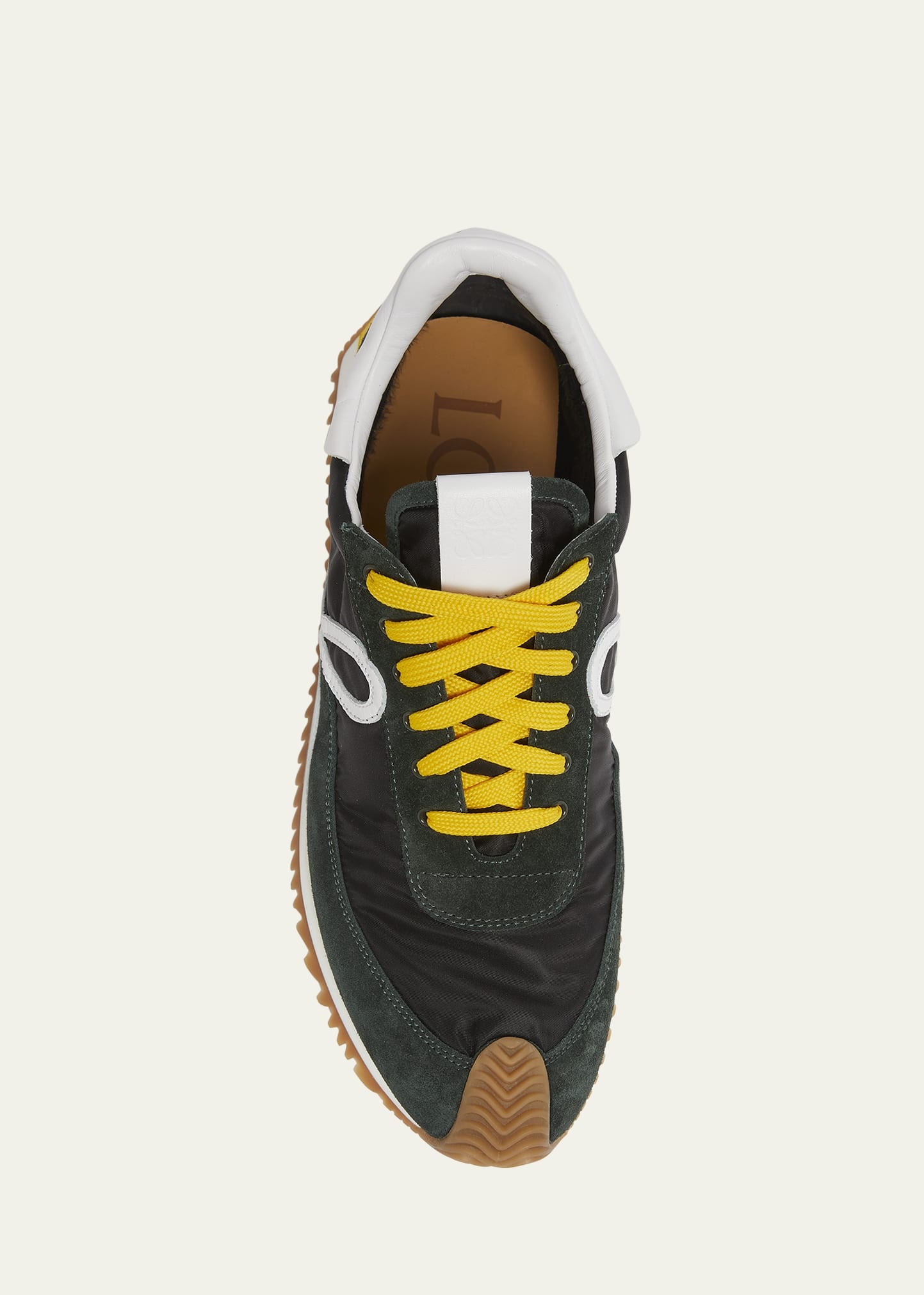Men's Flow Runner 2.0 Nylon and Suede Low-Top Sneakers - 5