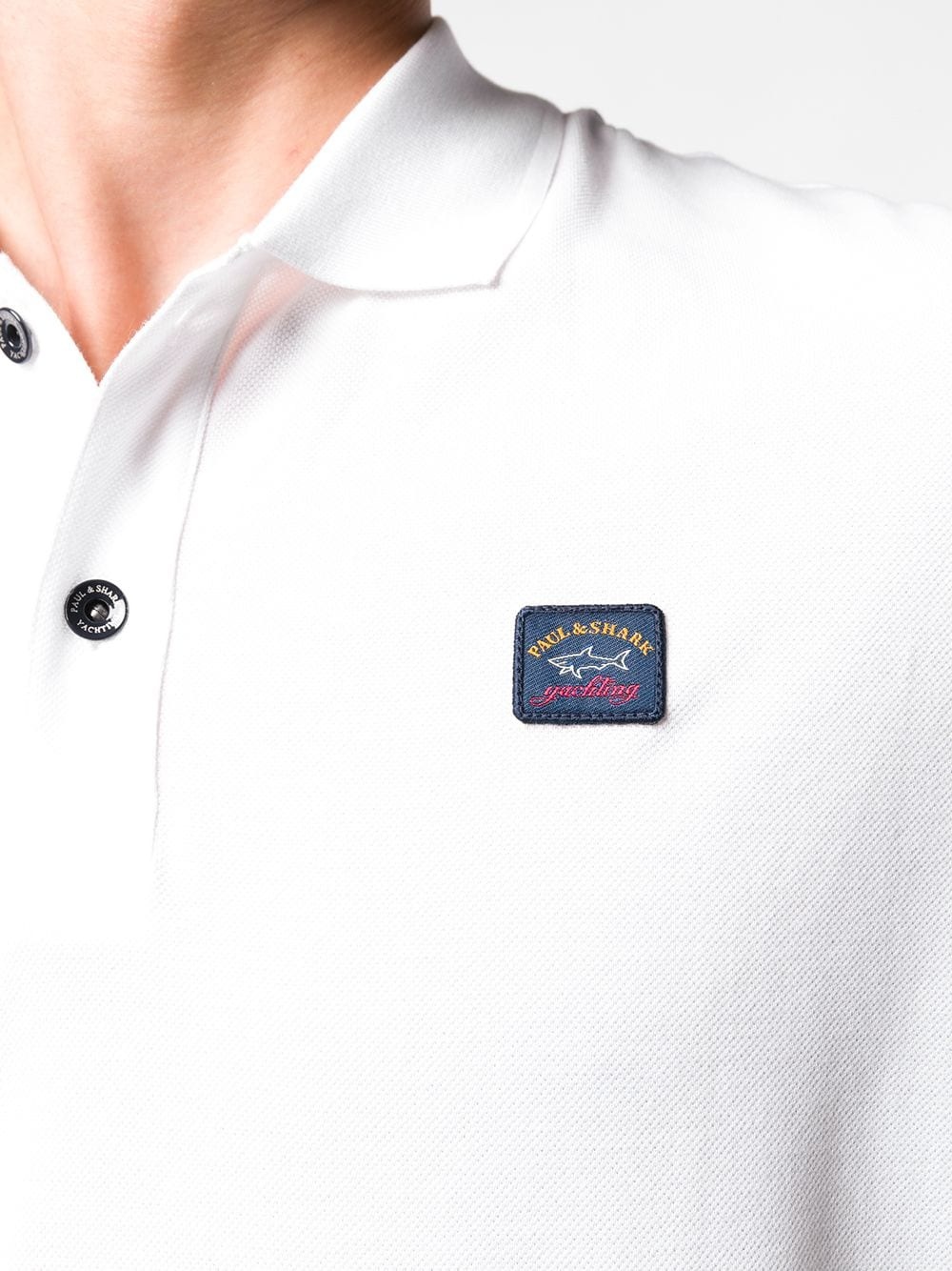 logo patch polo shirt - 5