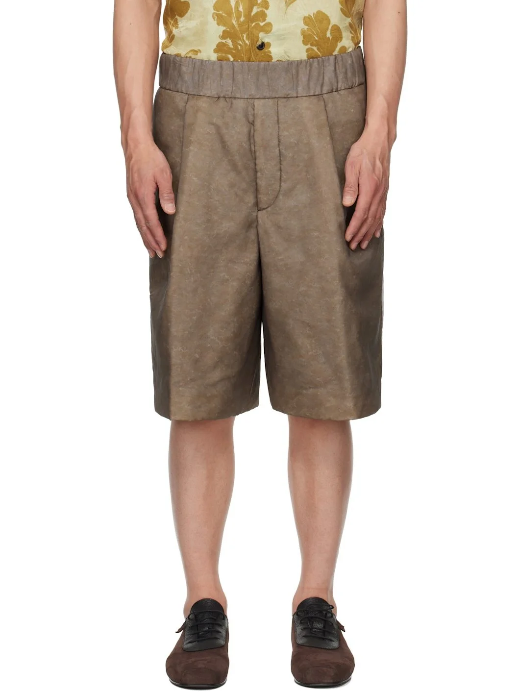 Brown Layered Shorts - 1