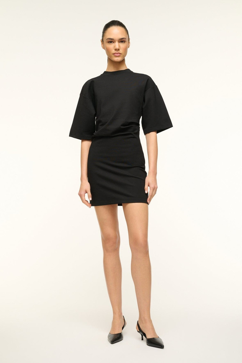 STAUD STAUD TRUMAN MINI DRESS BLACK outlook
