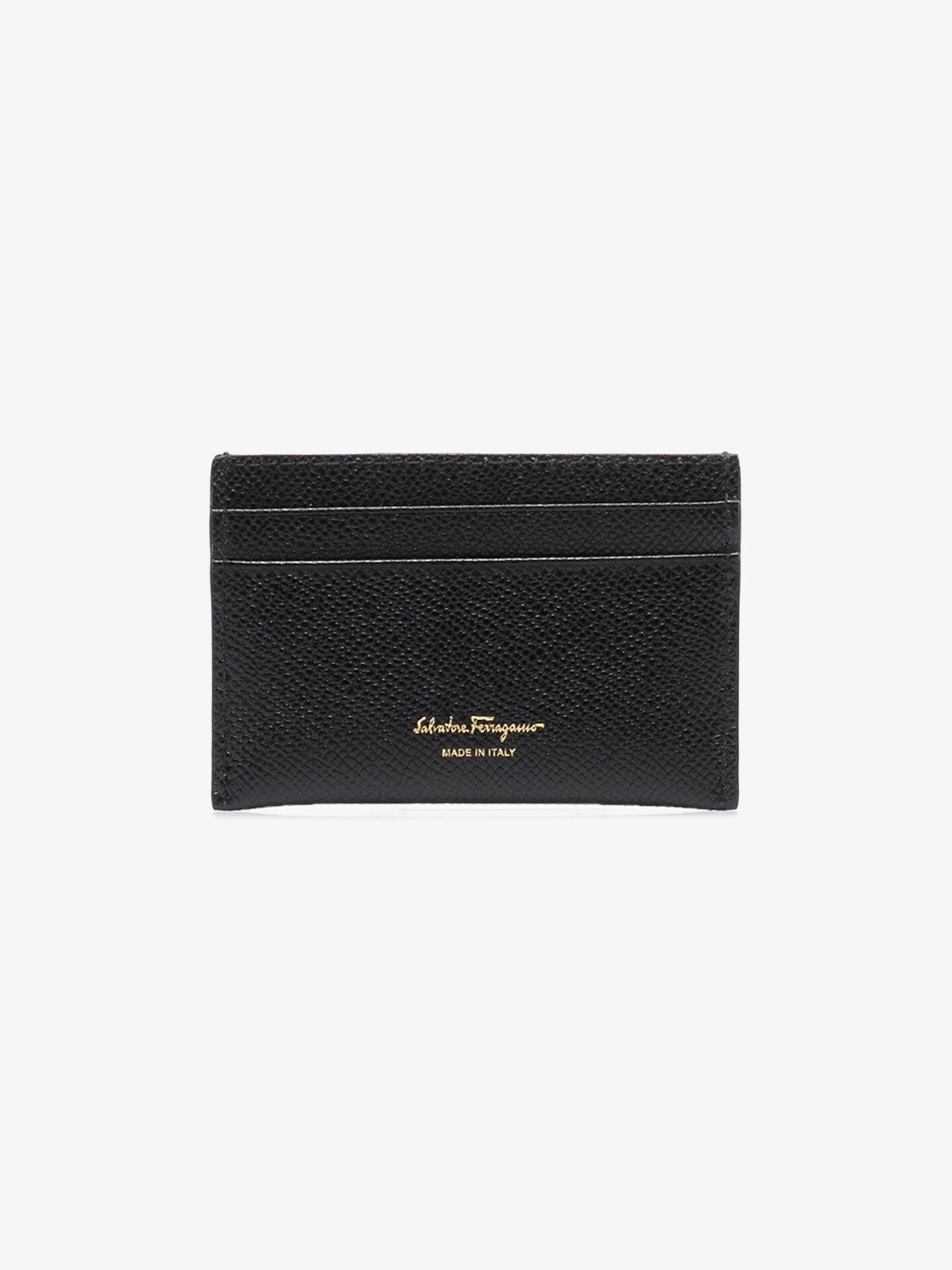 Black Gancini leather card holder - 2
