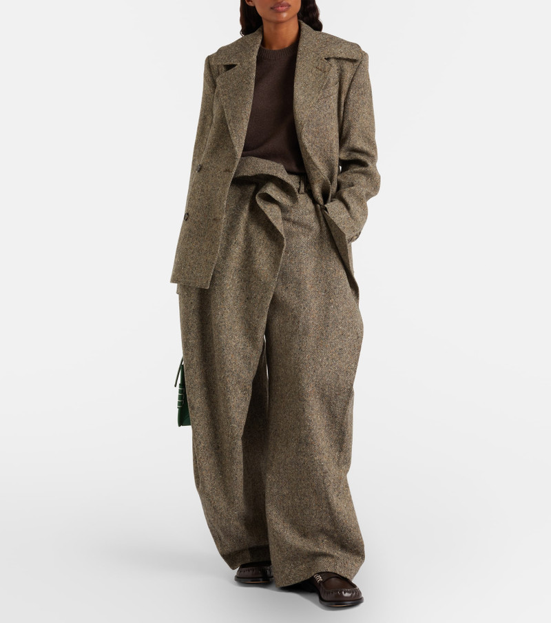JW Anderson Asymmetric wool wide-leg pants outlook