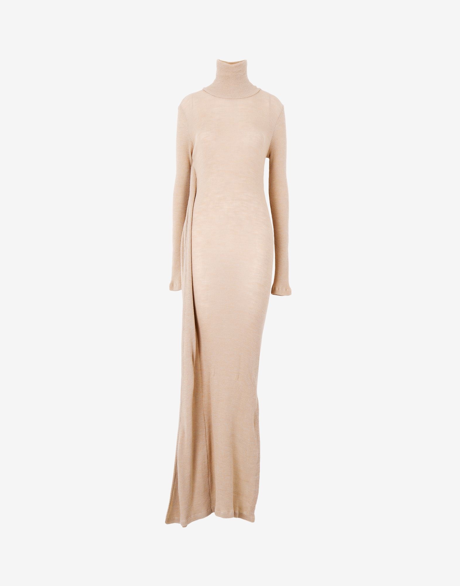 Draped knit dress - 1