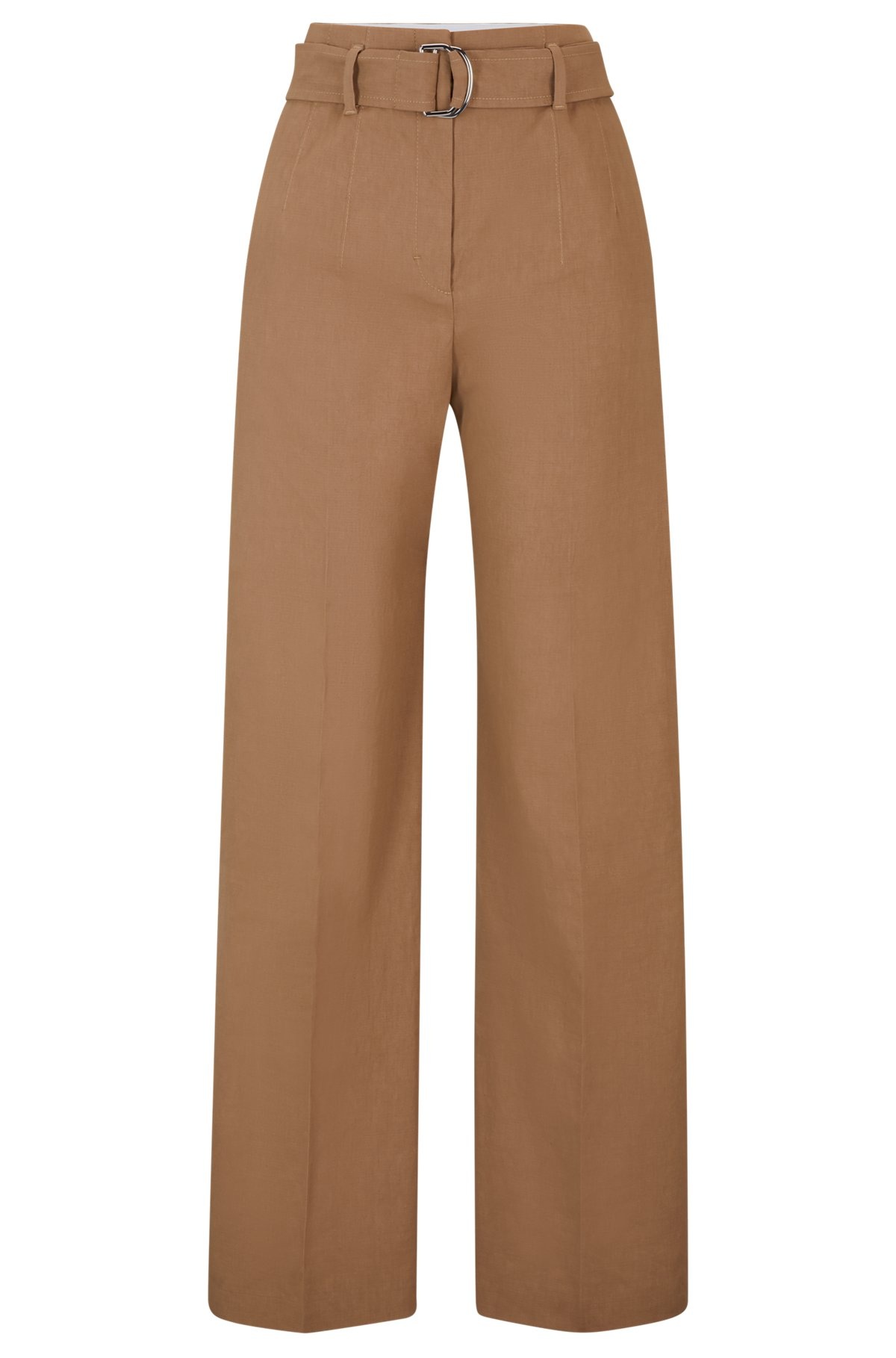 RELAXED-FIT TROUSERS IN A LINEN BLEND - 1