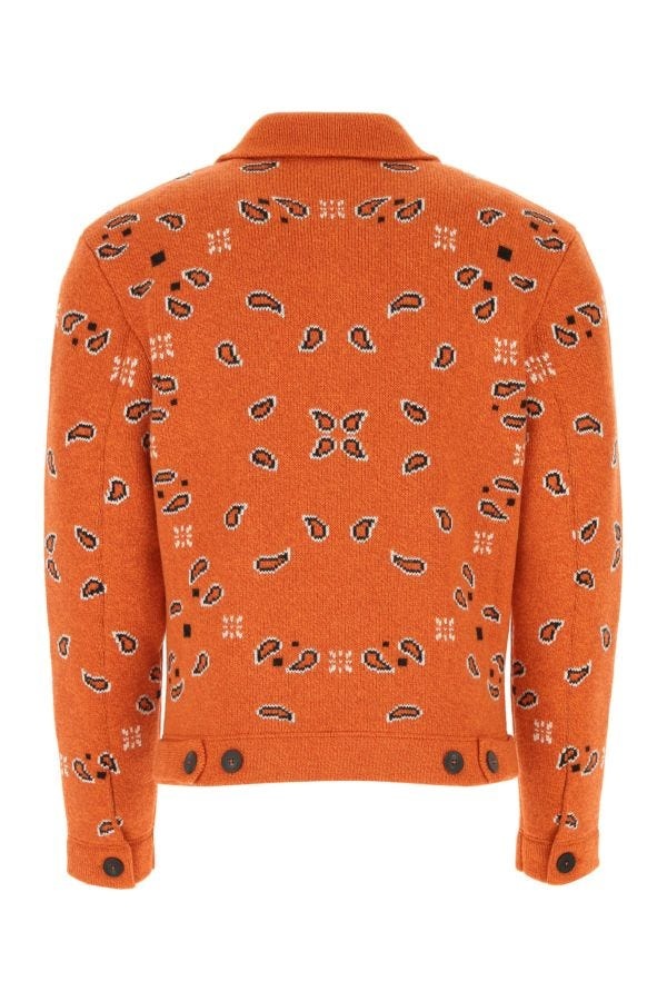 Embroidered wool blend cardigan - 3