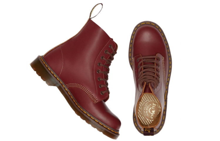 Dr. Martens 1460 Vintage Made In England Lace Up Boot 'Oxblood Quilon' 12308601 - 4