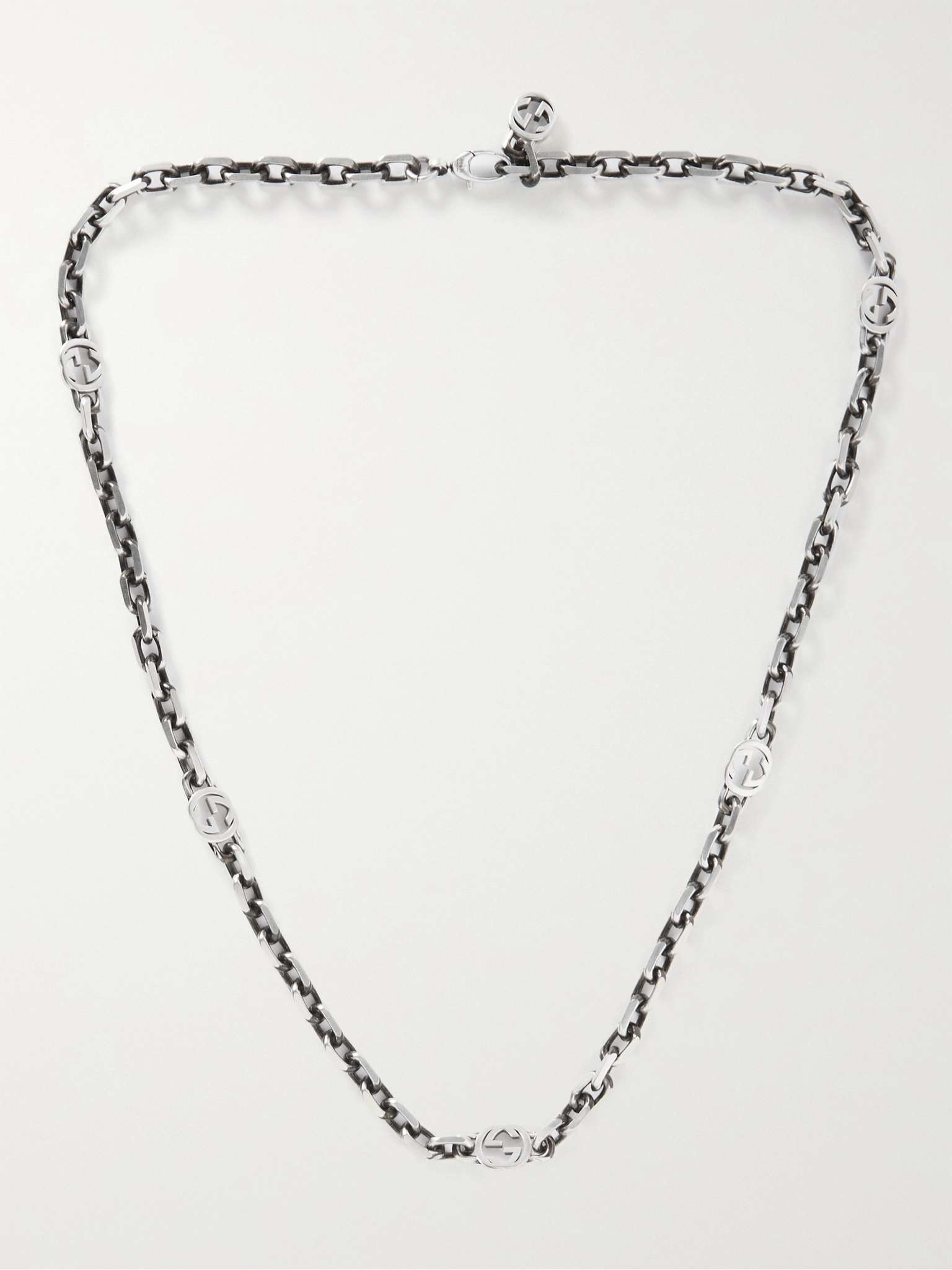 Burnished Sterling Silver Necklace - 1