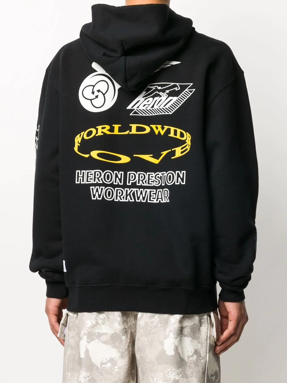 logo print hoodie - 4