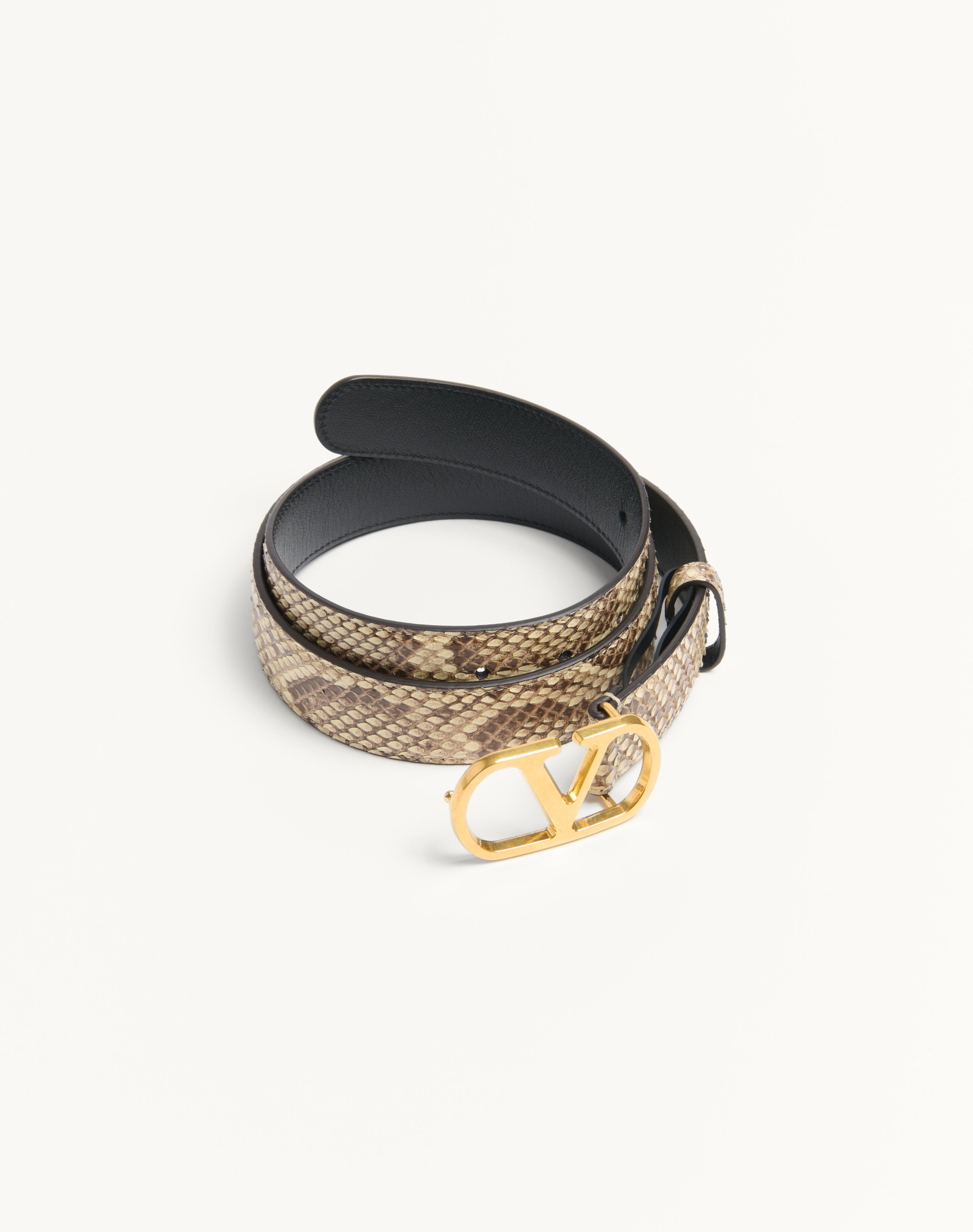 VLOGO SIGNATURE PYTHON BELT 30 MM - 3
