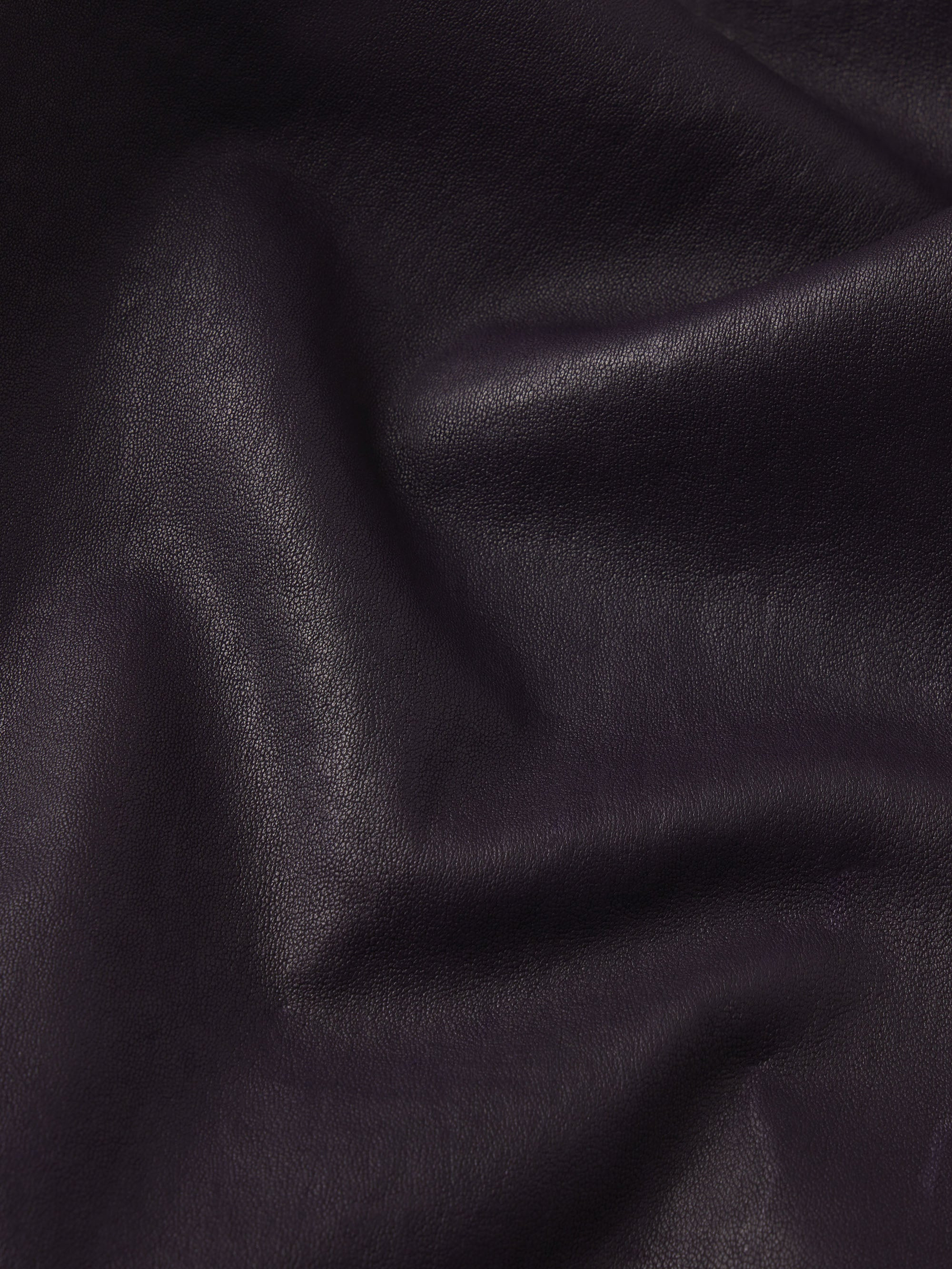 The Leather Reboot Crop in Dark Royal Purple - 7