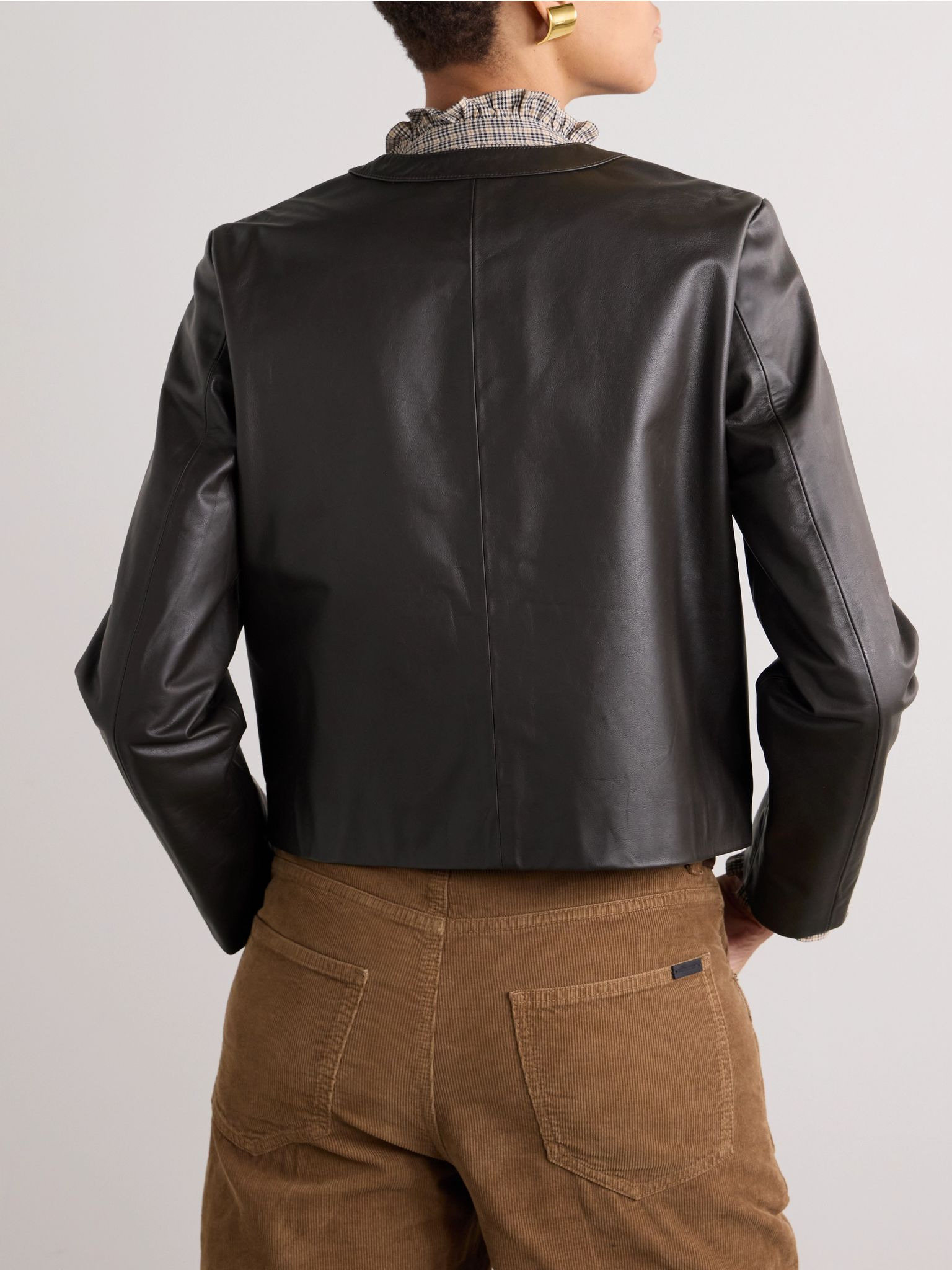 Kitra leather jacket Brown - 4
