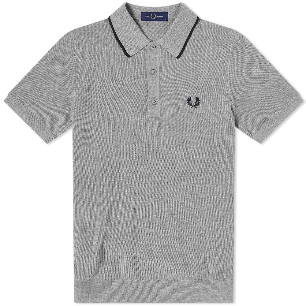 Fred Perry Tipped Knitted Polo - 1