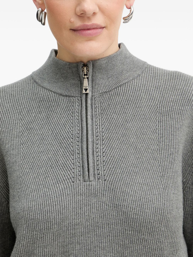 Harley zip ribbed sweater 4