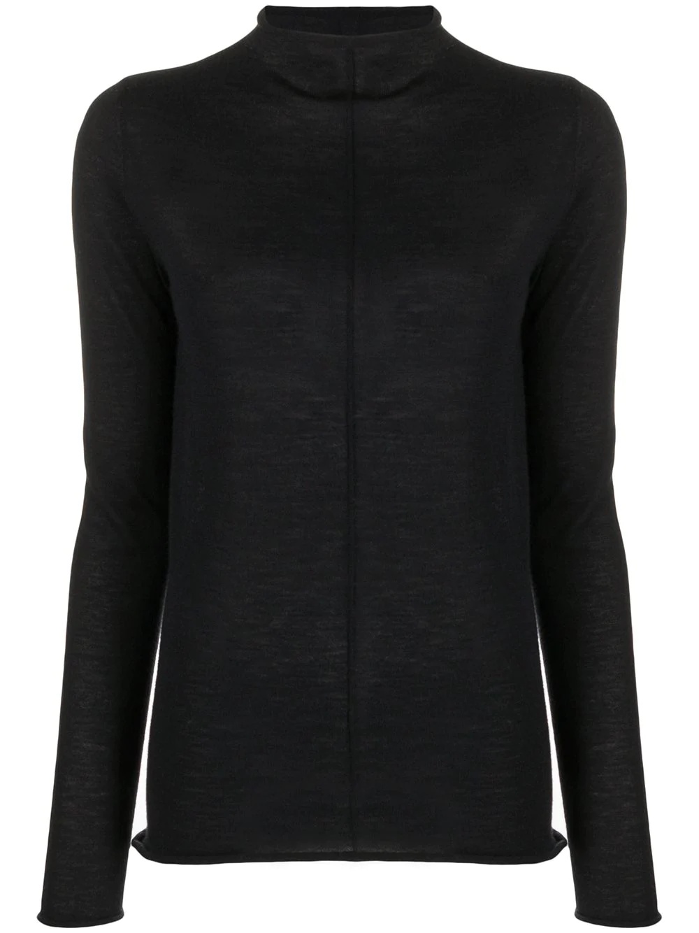 cashmere knit mock neck jumper - 1