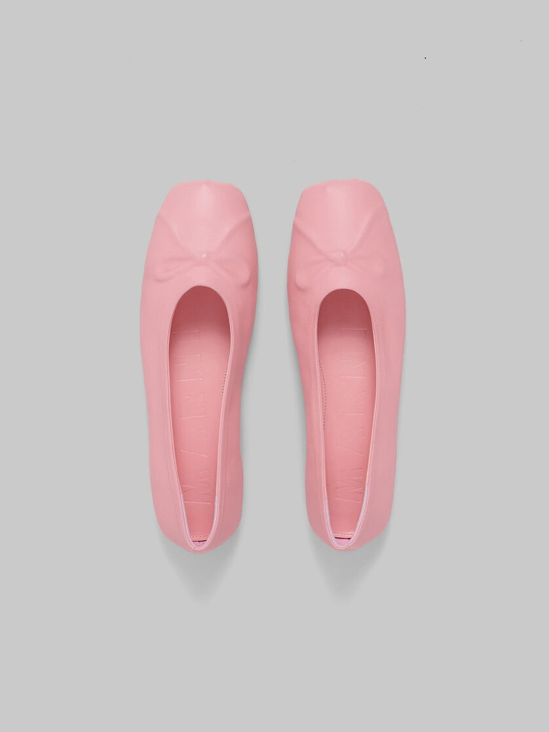 PINK LEATHER SEAMLESS BALLET FLAT 4