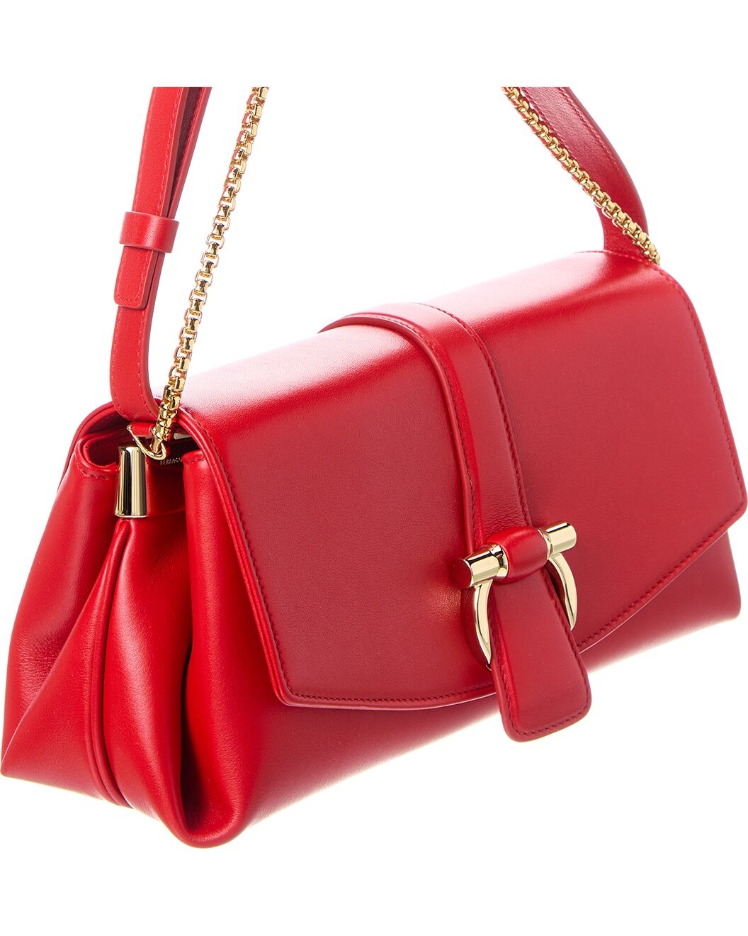 Ferragamo Front Flap Small Leather Shoulder Bag - 3