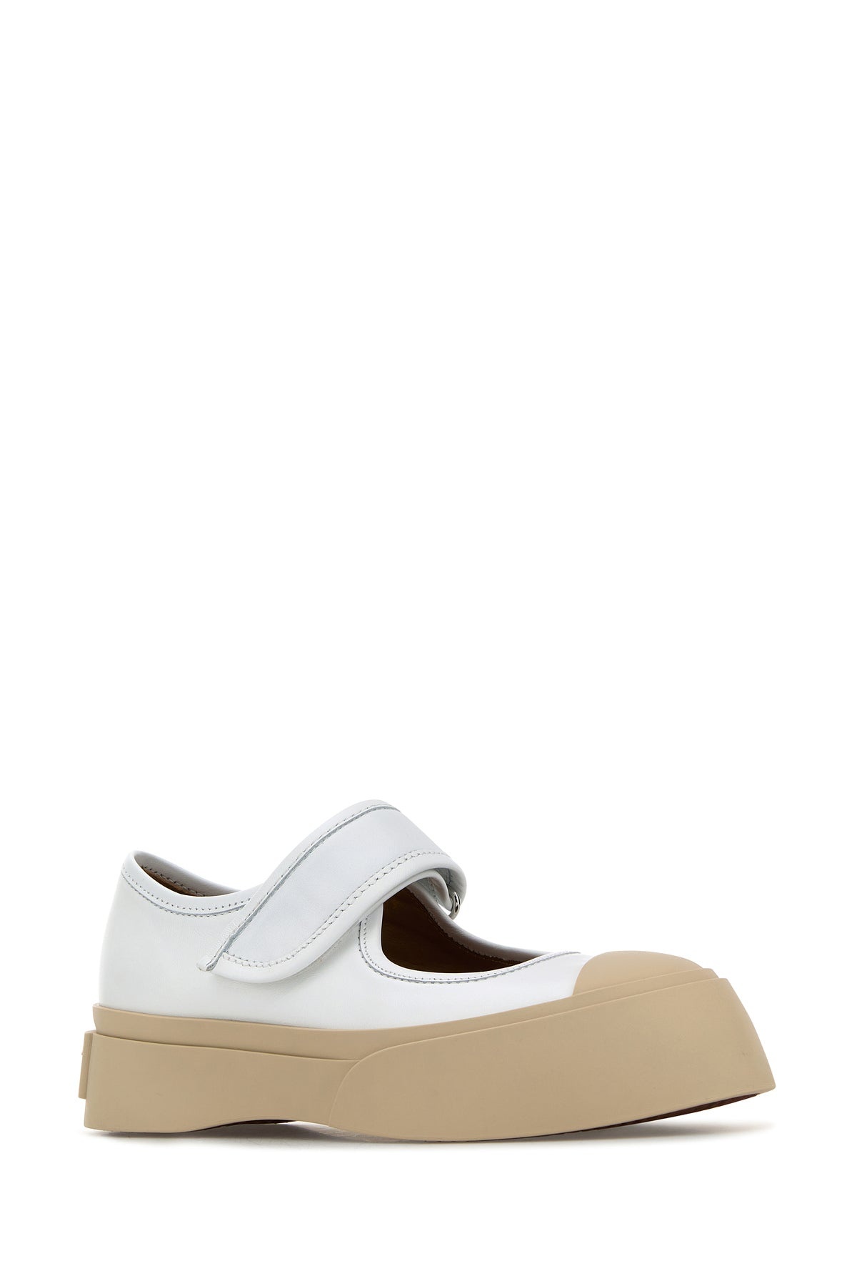 White leather Mary Jane sneakers - 2