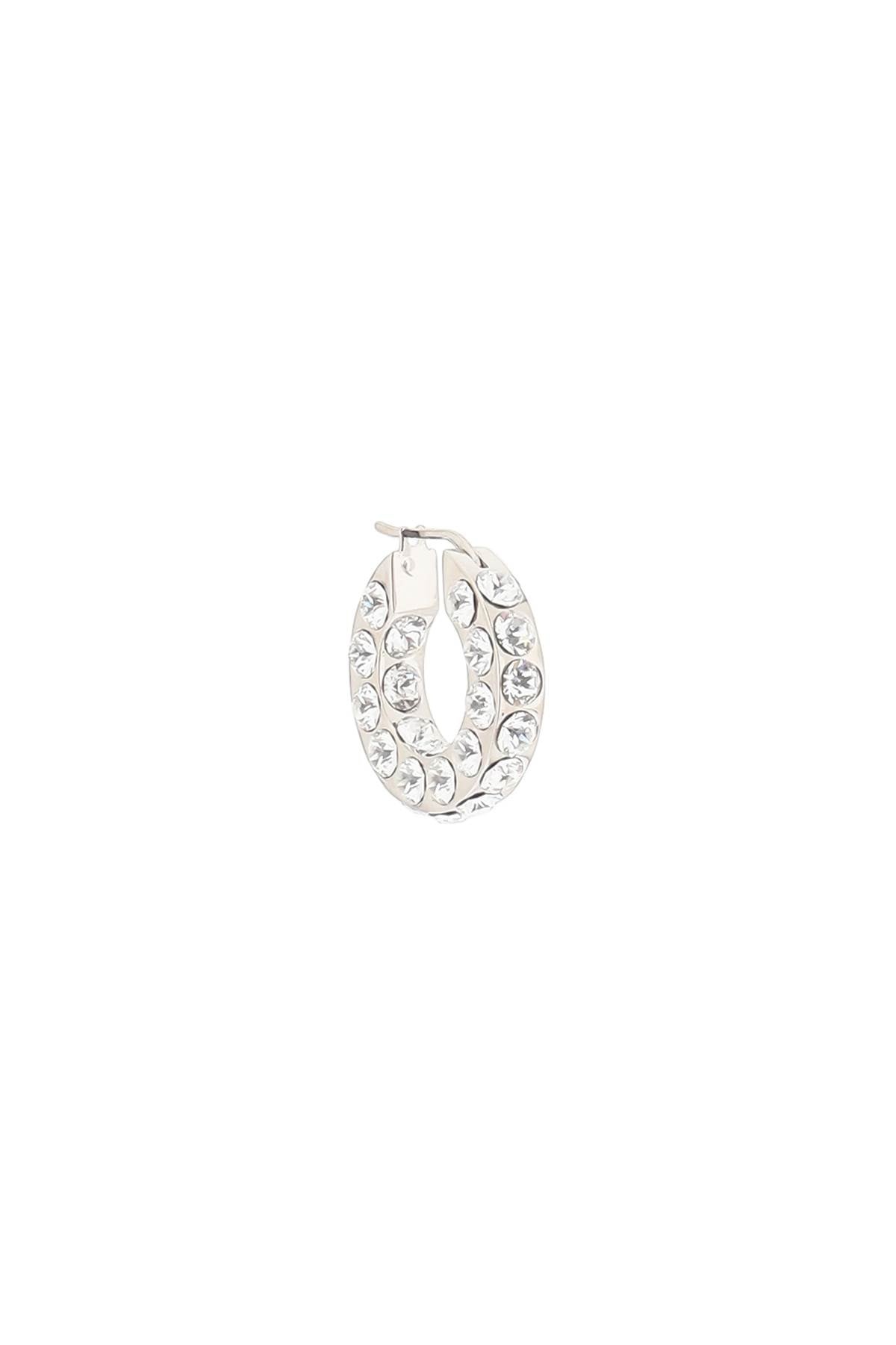 Amina Muaddi Small Jahleel Hoop Earrings With Crystals Women - 3