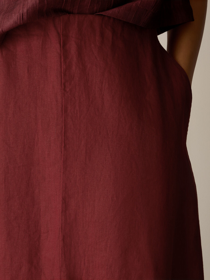 Organic Linen Half-Circle Skirt 5