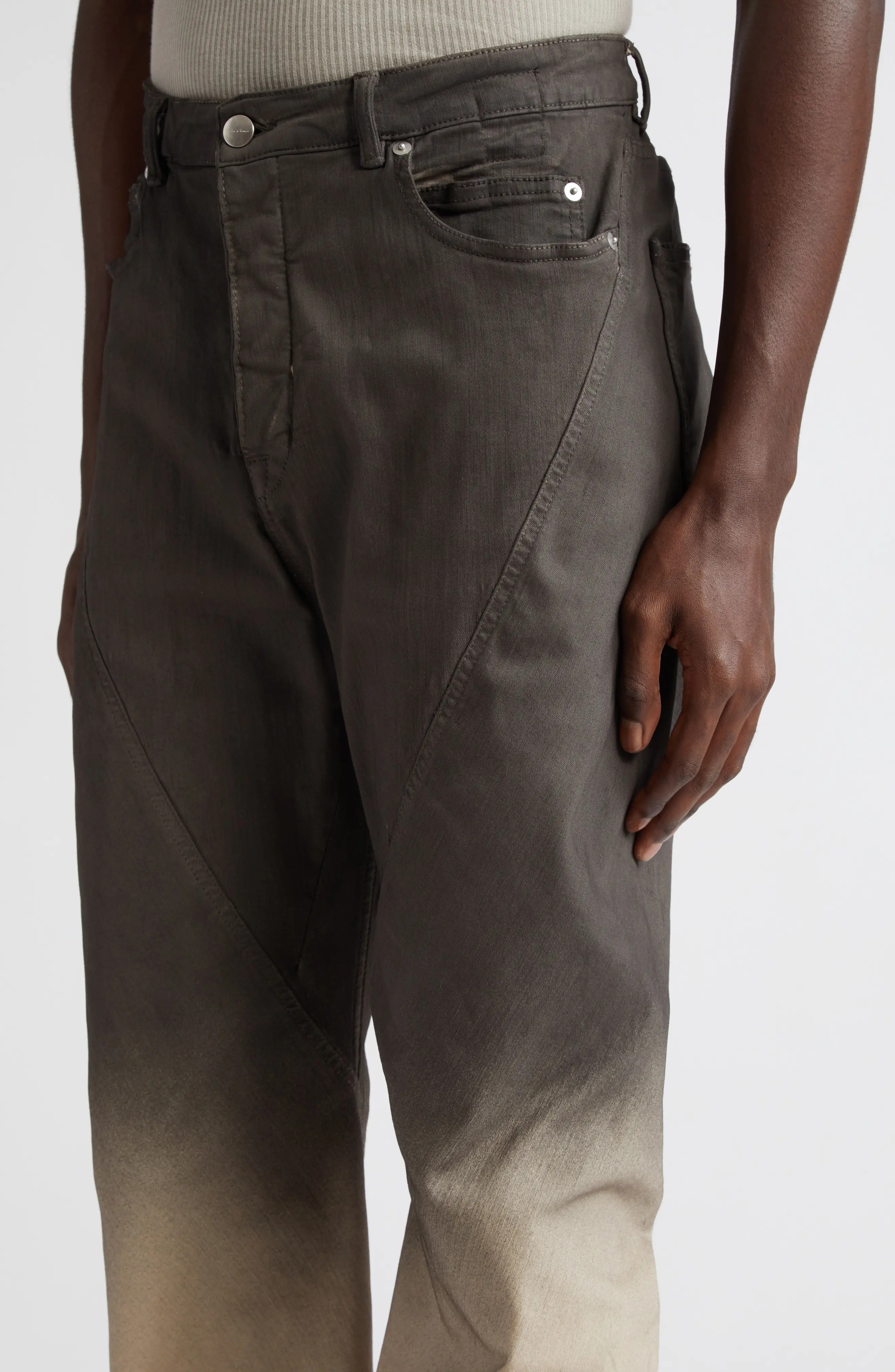 Rick Owens Pantaloni Bias Cut Stretch Bootcut Jeans nordstrom