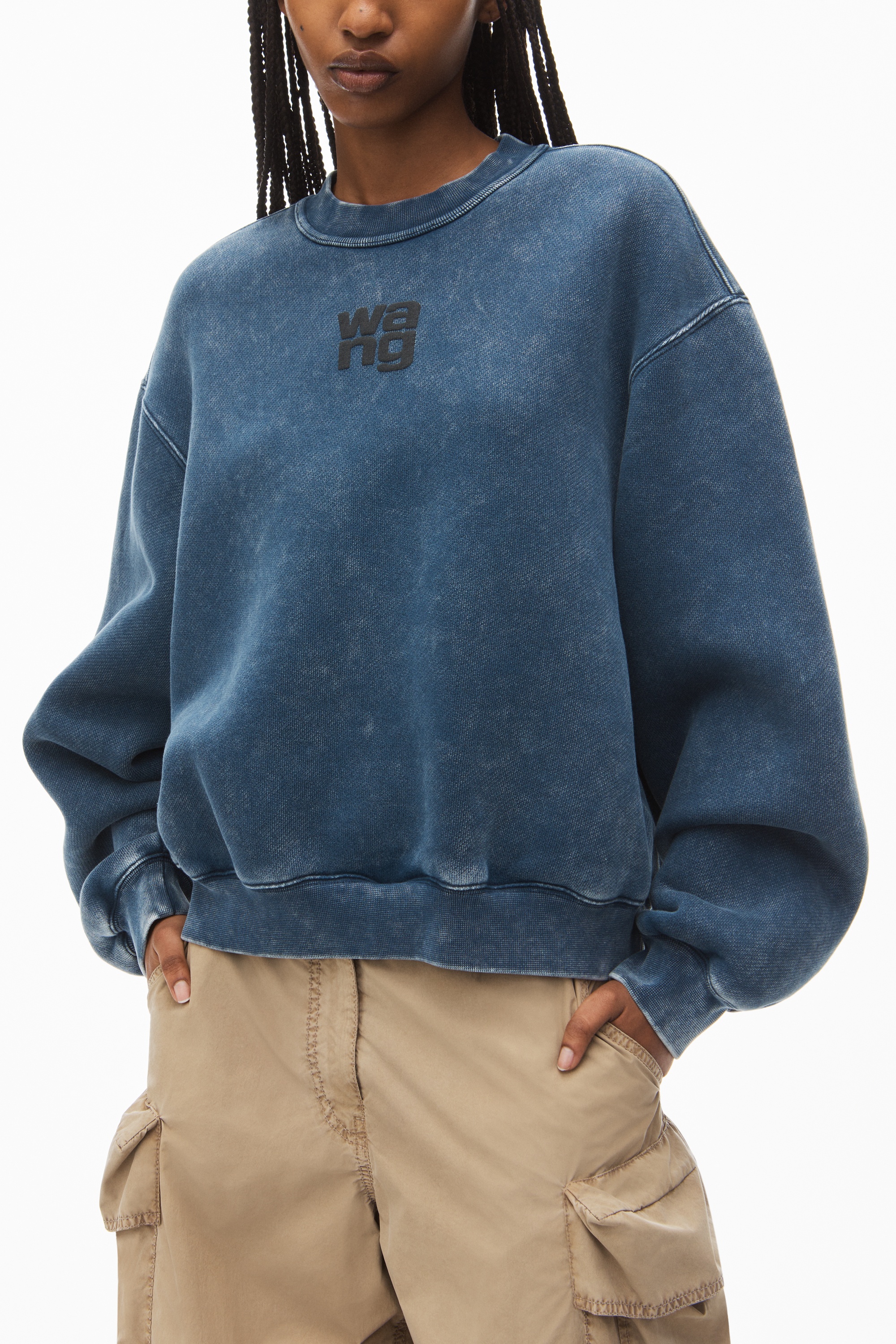 Essential Logo Terry Sweatshirt in Organic Cotton - 3