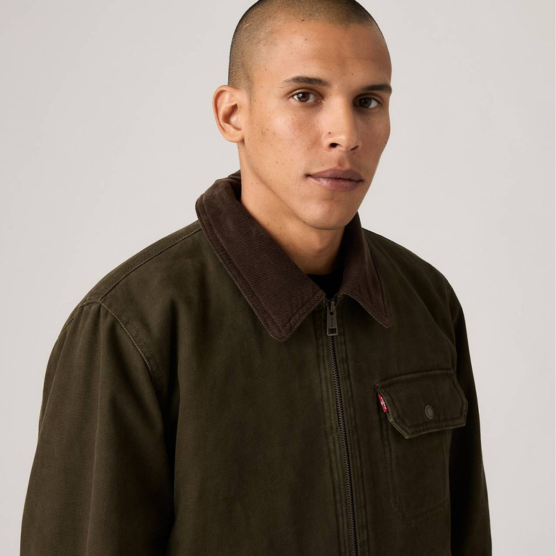 COTTON CANVAS DEPOT JACKET WITH BLANKET LINING 4