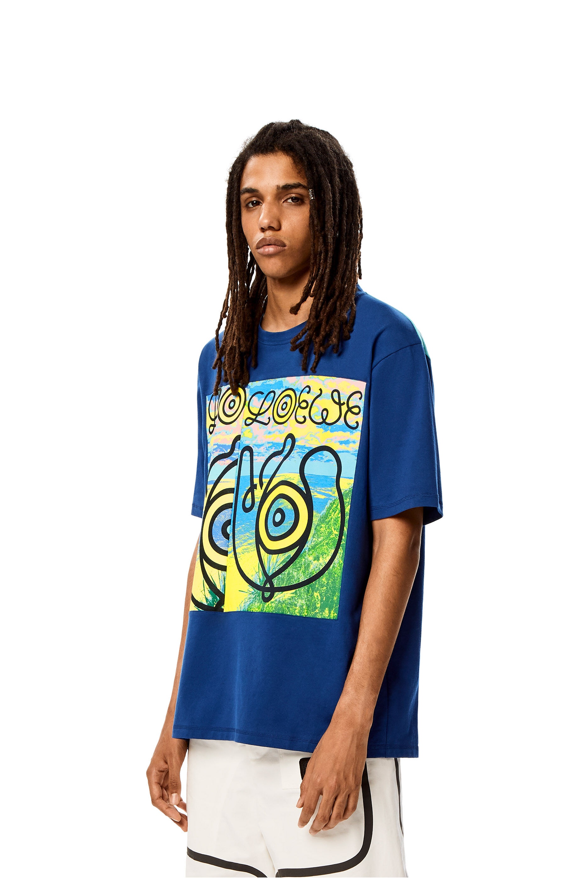 Upcycled logo T-shirt in cotton - 3