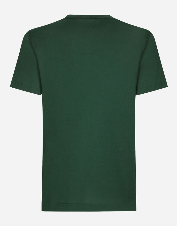 Cotton T-shirt with branded tag - 2