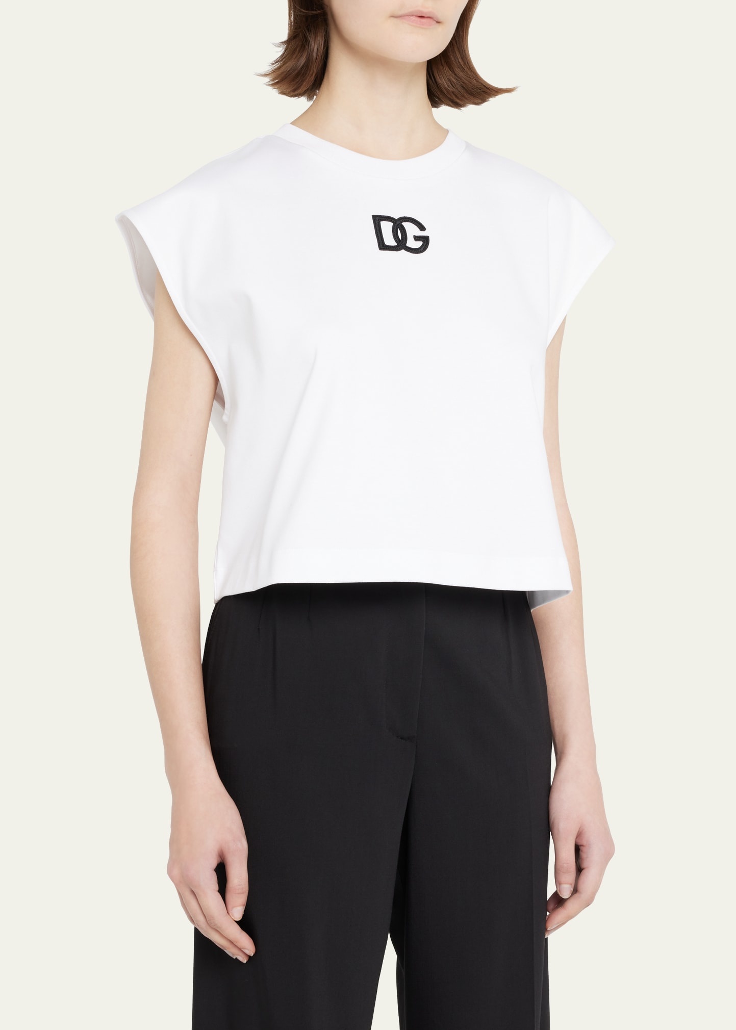 Interlock Jersey Top With DG Logo Patch - 4