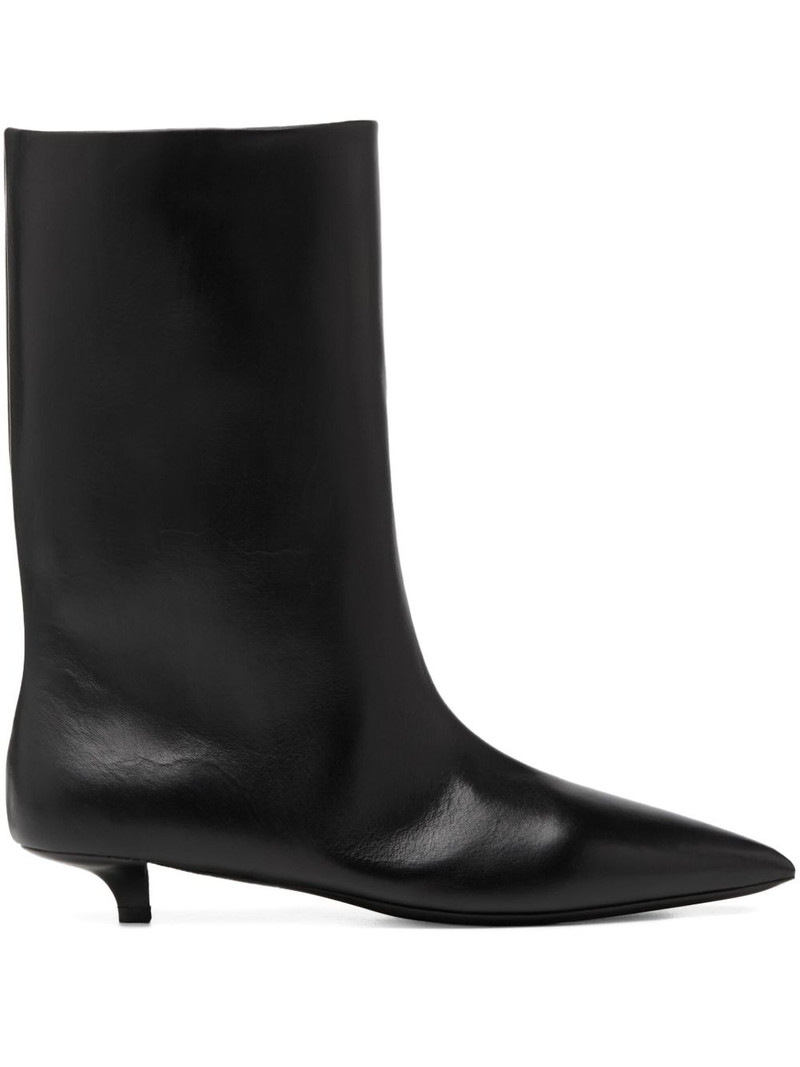 Spino pointed-toe leather boots 1