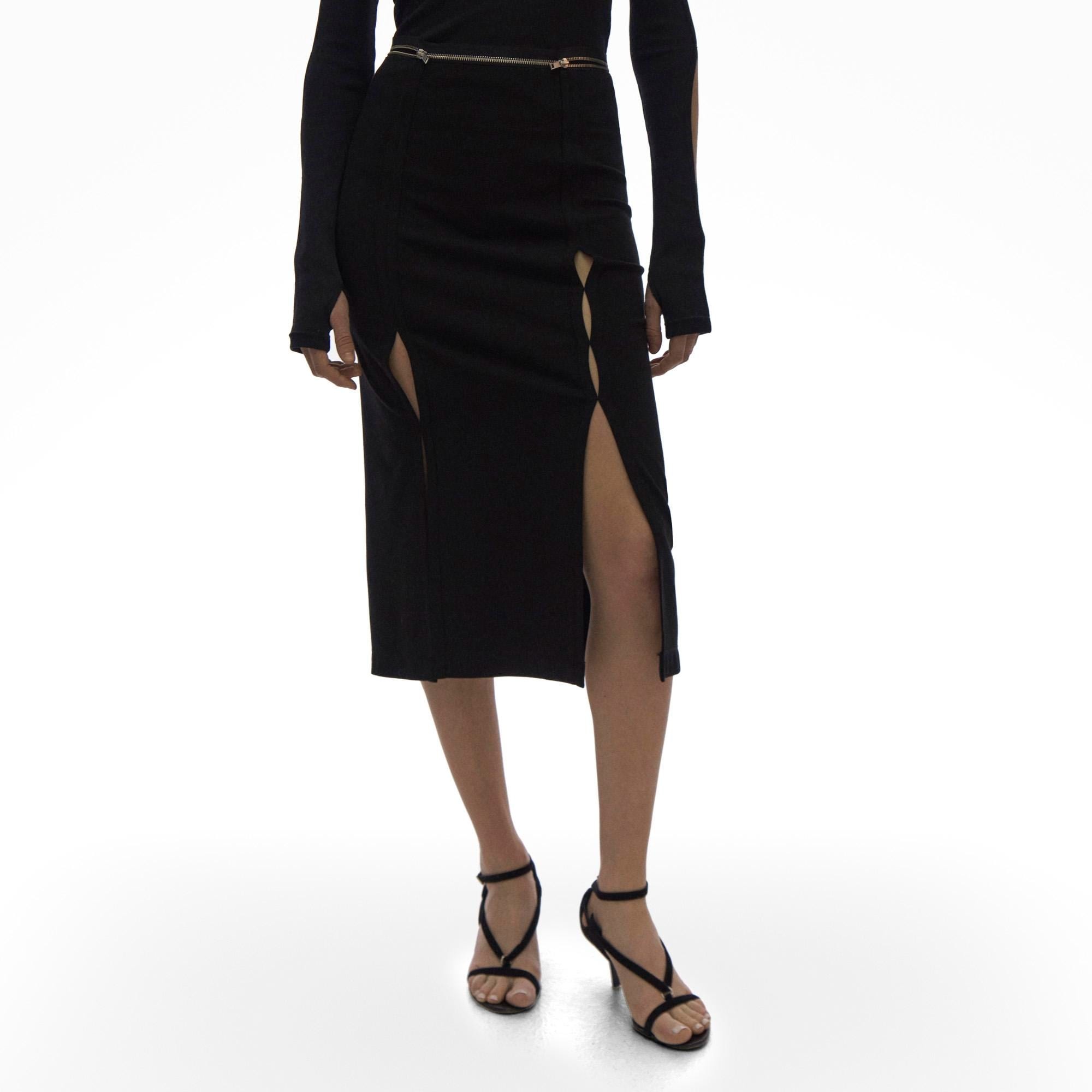 SLIP PENCIL SKIRT - 3