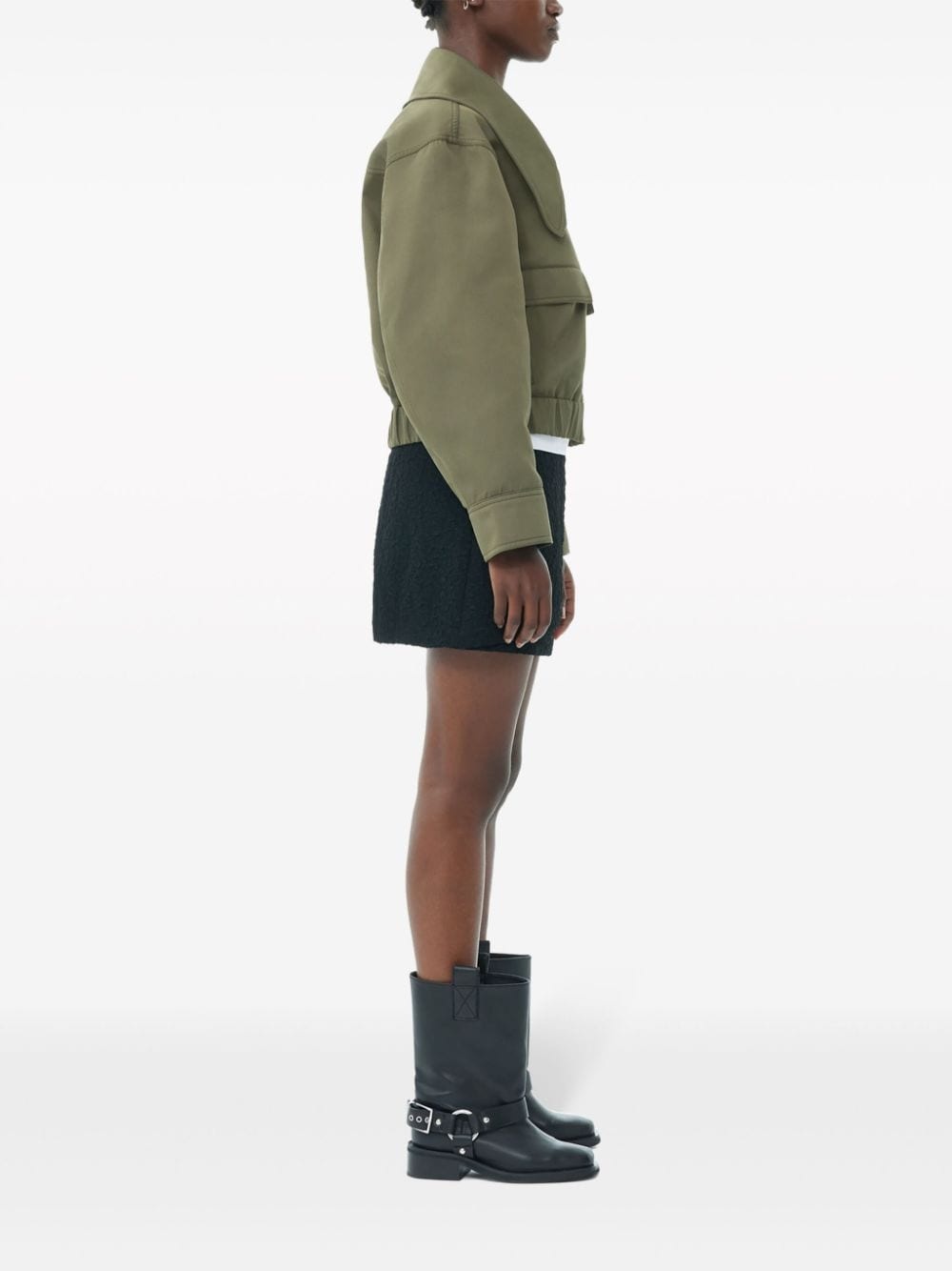 oversized collar jacket - 3