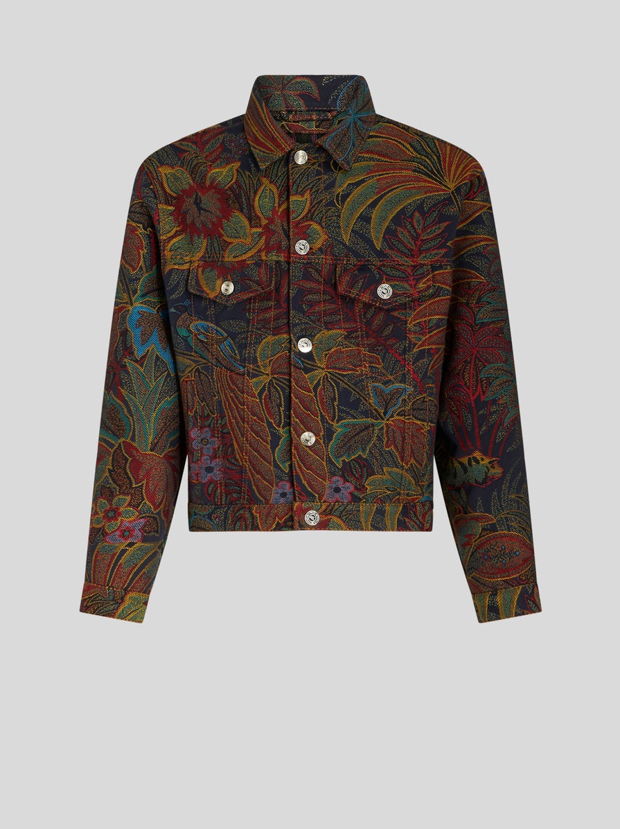 DENIM JACQUARD JACKET - 1
