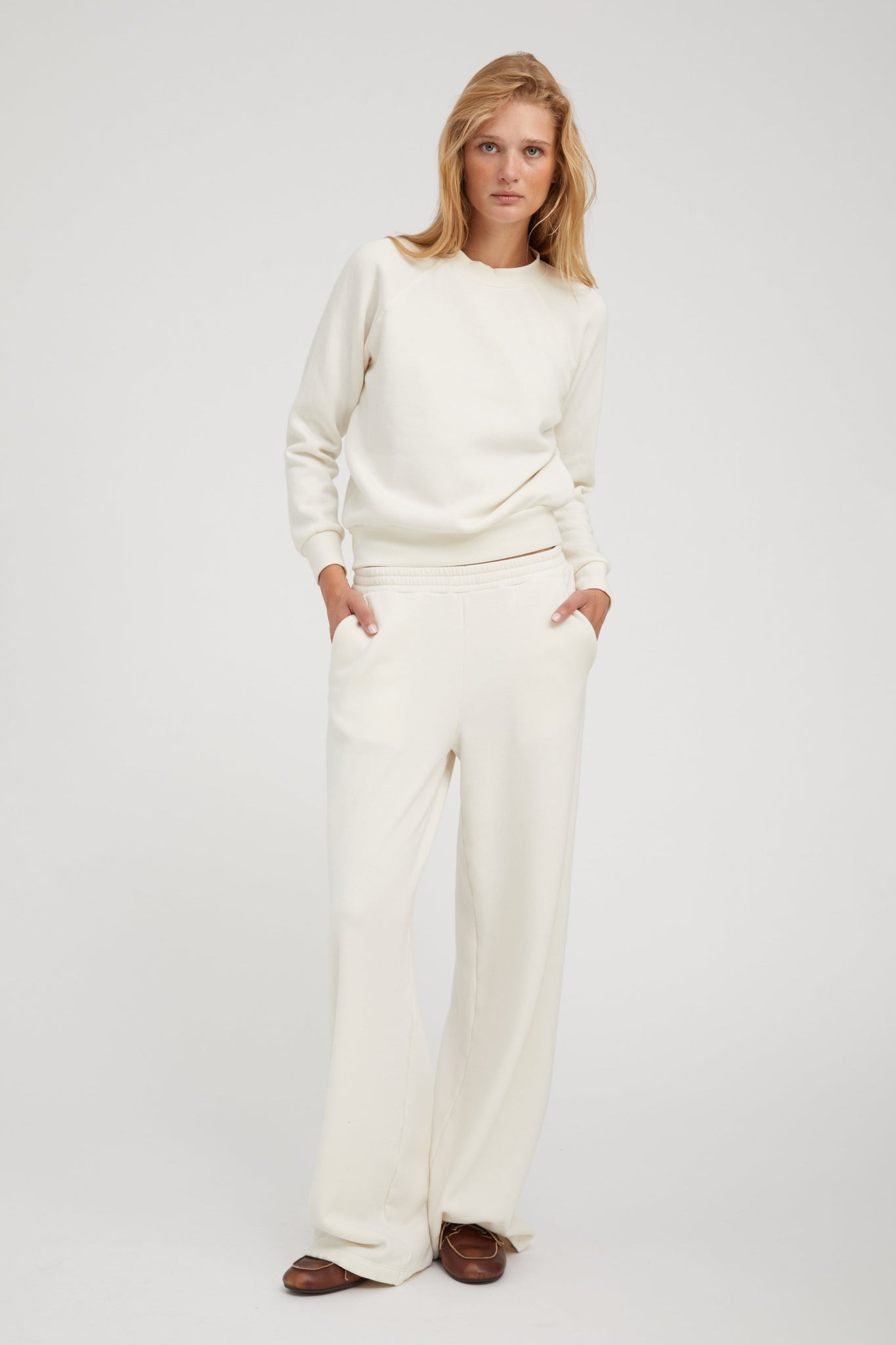 CREME SHRUNKEN RAGLAN SWEATSHIRT - 4