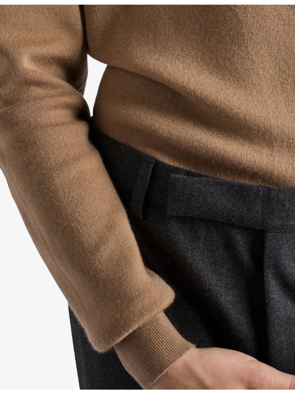 Elbow-Patch Regular-Fit Cashmere Jumper - 5