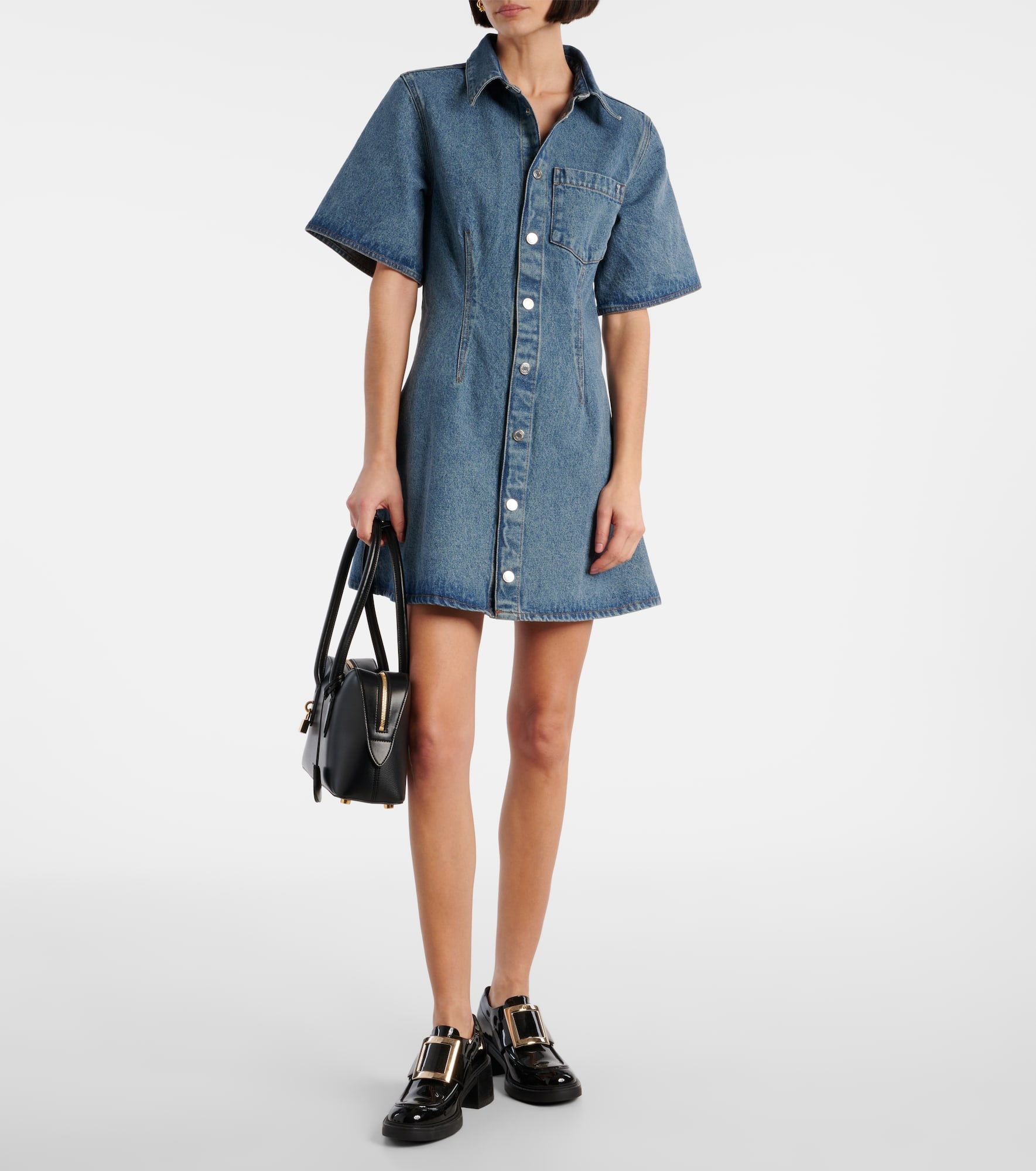 Ami De Cœur denim shirt dress - 2