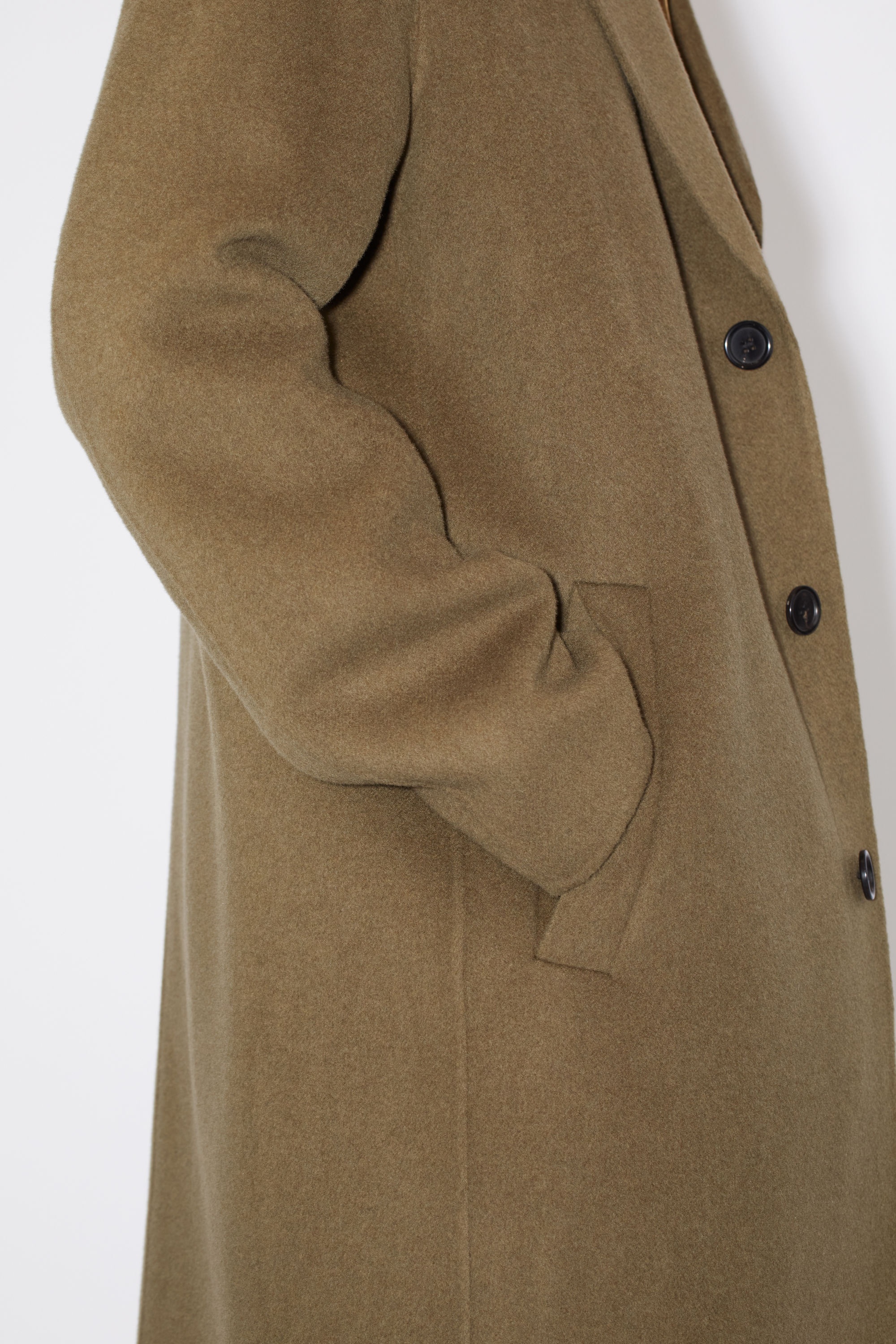 Single breasted coat - Khaki green - 6