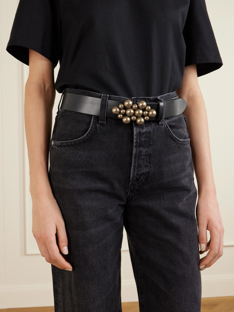 Isabel Marant Vickia Embellished Leather Belt outlook