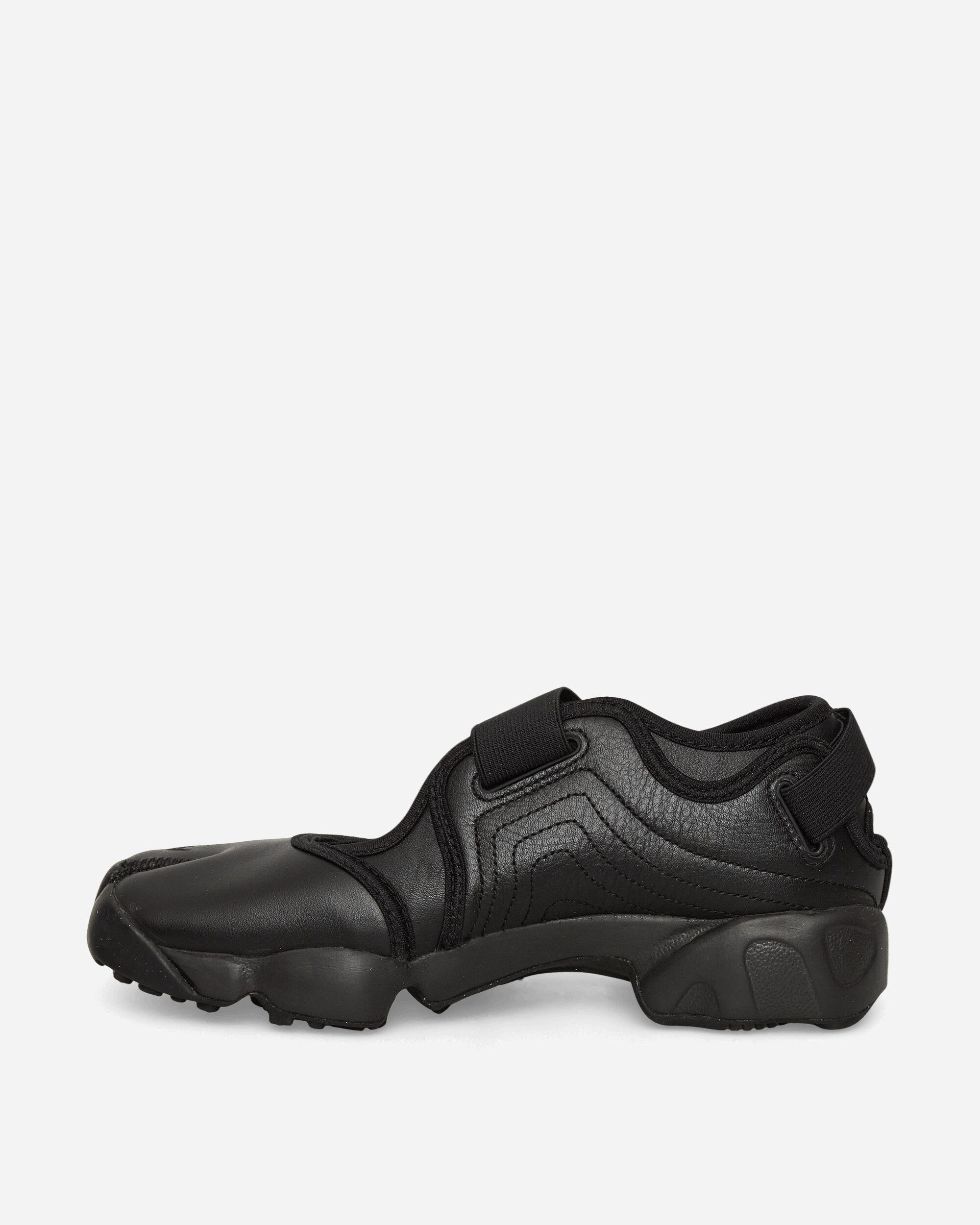 Women's Air Rift Leather Sandals Black - 3